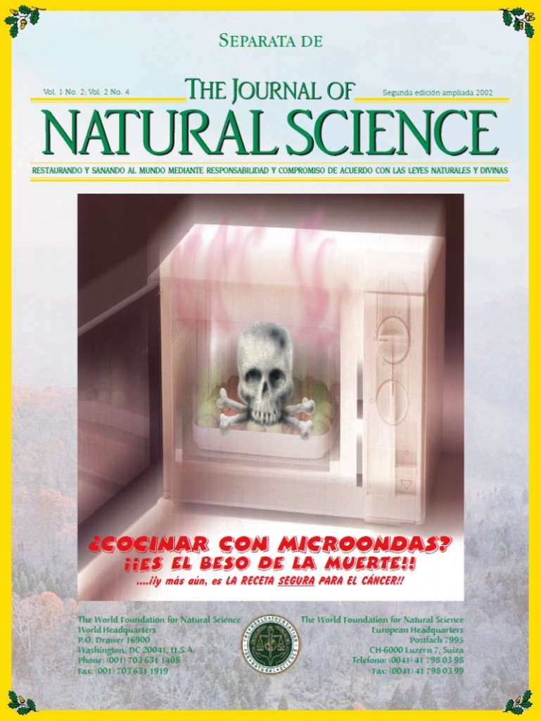 Portada de la publicación: ¿Cocinar con microondas? ¡¡Es el beso de la muerte!!