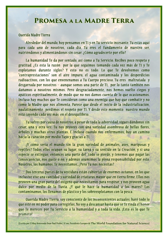 Portada de la publicación: Promesa a la Madre Tierra