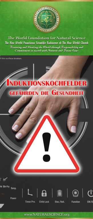 Titelblatt der Publikation : Induktionskochfelder gefährden die Gesundheit